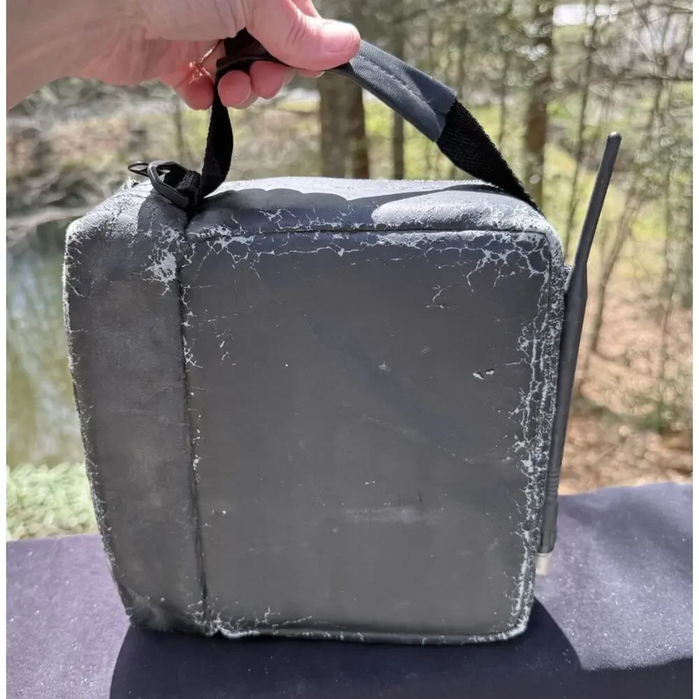 Vintage Uniden Mobile Brick Car Phone Cell With Carrying Case Charger Antenna